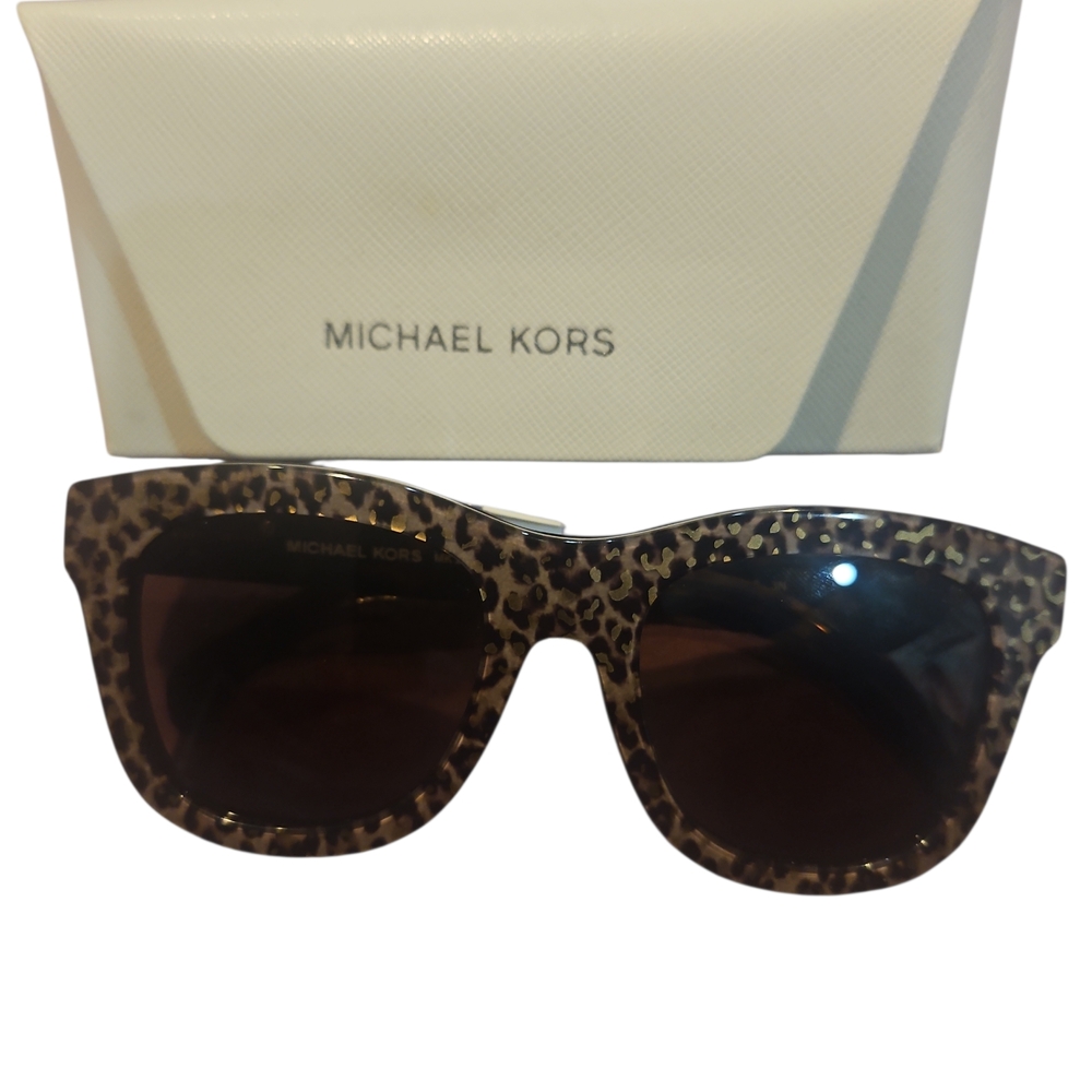 Michael Kors Woman Empire Square 2193U Authentic Leopard Print Sunglasses - Picture 3 of 13